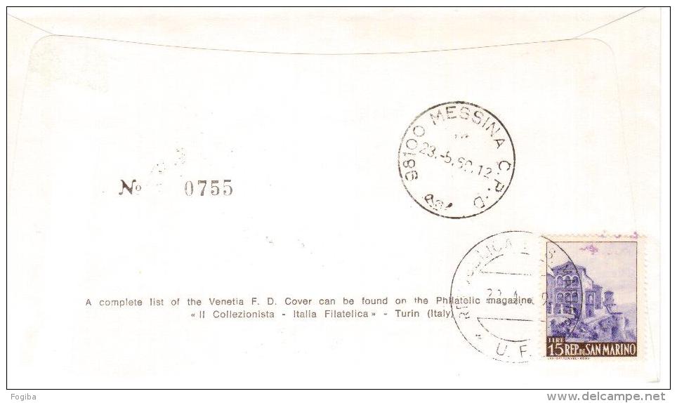 San Marino 1969 - FDC Venetia, Dipinti Del Bramante. Timbro Arrivo Con Affrancatura - FDC