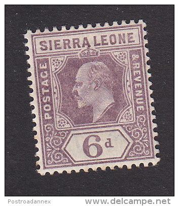 Sierra Leone, Scott # 72, Mint Hinged, King Edward VII, Issued 1903 - Sierra Leone (...-1960)