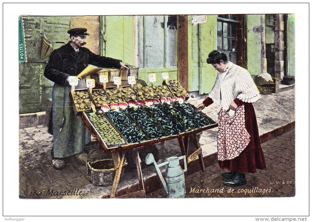 Marseille - Marchand De Coquillages - Marchés