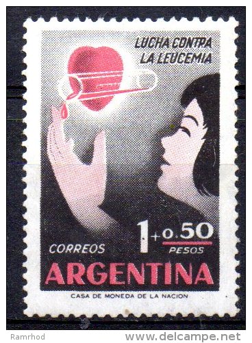 ARGENTINA 1958 Leukaemia Relief Campaign - 1p.+50c Child Receiving Blood  MH - Neufs