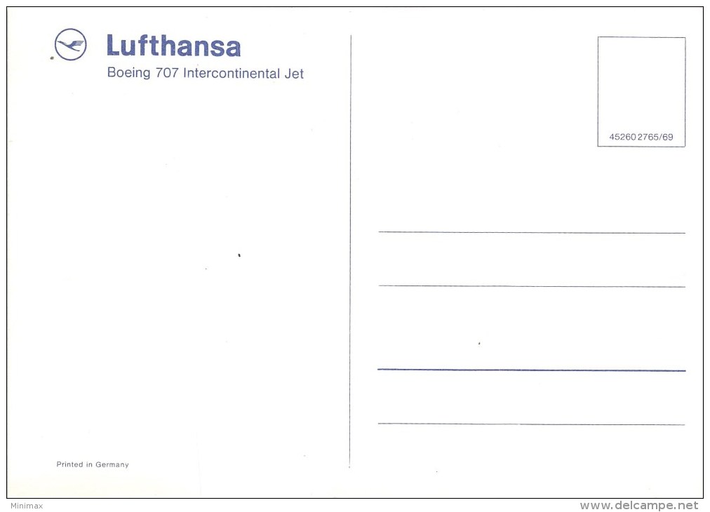 Lufthansa - Boeing 707 Intercontinental Jet - Autres & Non Classés