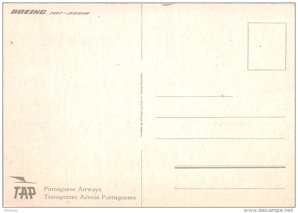 Boeing 707 - 3208 - Transportes Aéros Portugueses - Autres & Non Classés