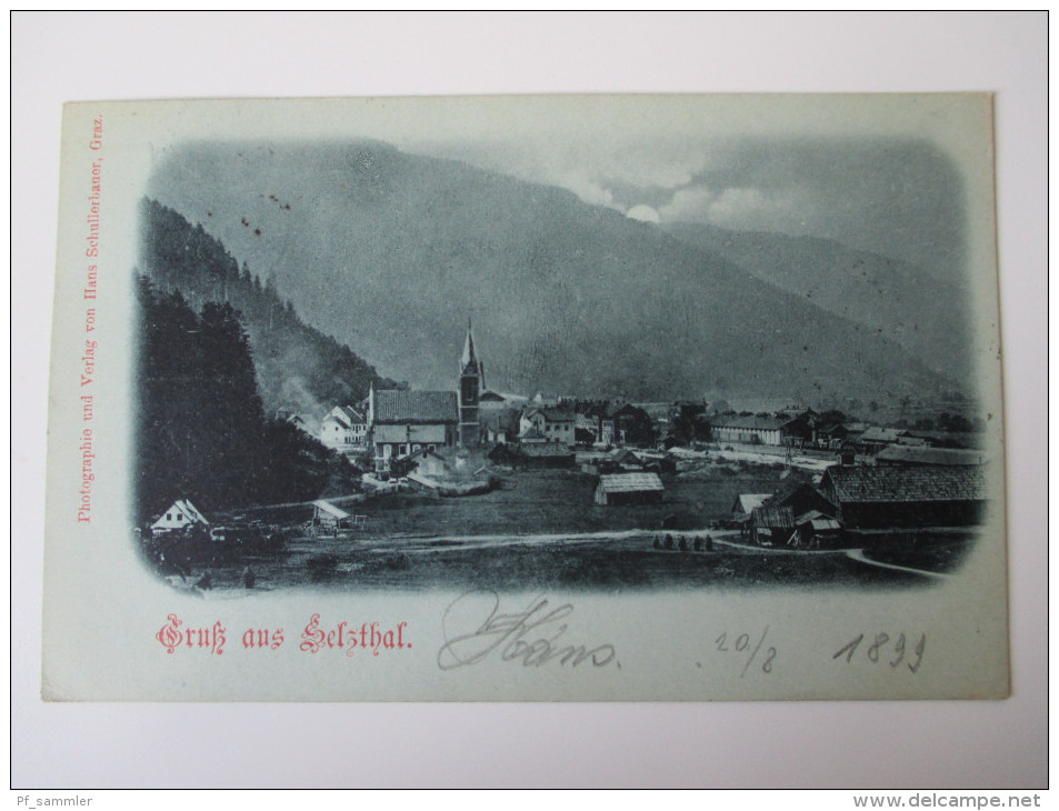 AK / Bildpostkarte 1899 Gruß Aus Selzthal Photographie Und Verlag Von Hans Schullerbauer, Graz - Selzthal