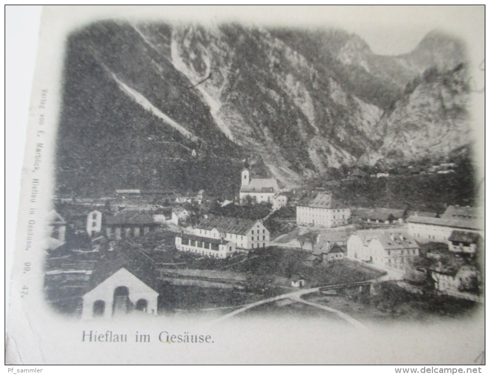 AK / Bildpostkarte 1899 Hieflau Im Gesäuse Verlag Von E. Marböck, Hieflau In Gesäuse. 99. 47. - Hieflau