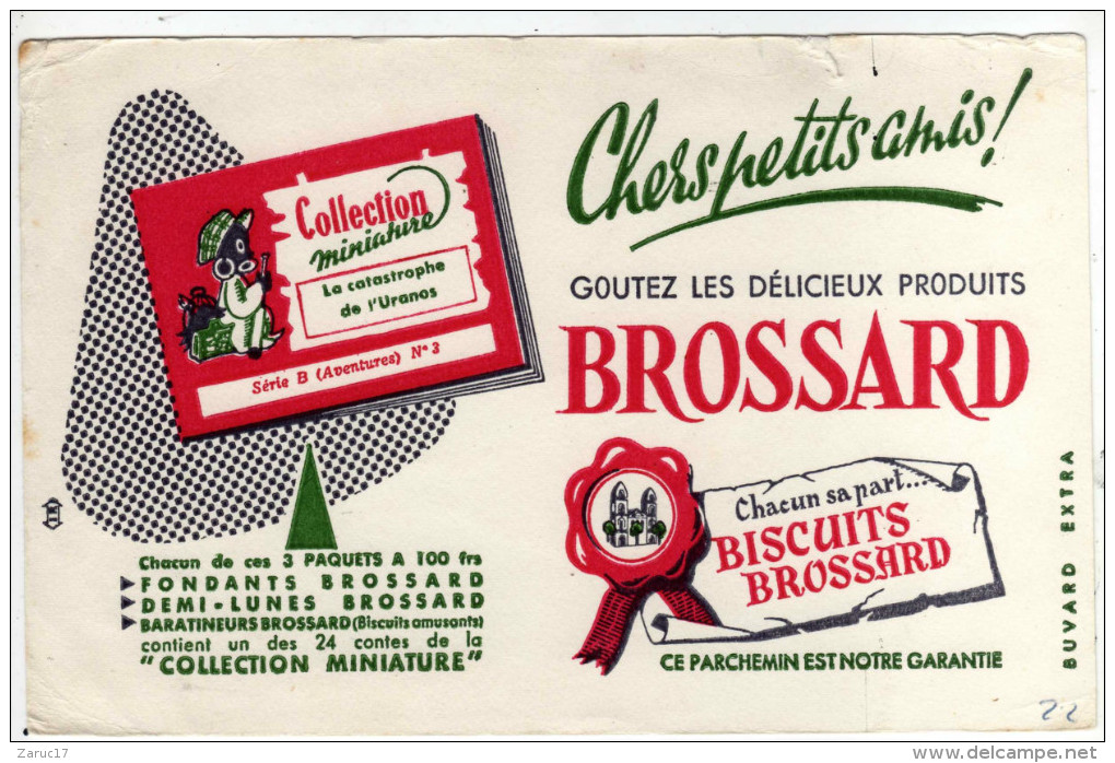 Buvard BROSSARD BISCUITS Chers Petits Amis - Süssigkeiten & Kuchen