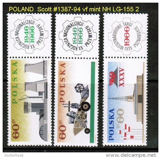 POLAND   Scott  # 1387-94**  VF MINT NH - Nuovi