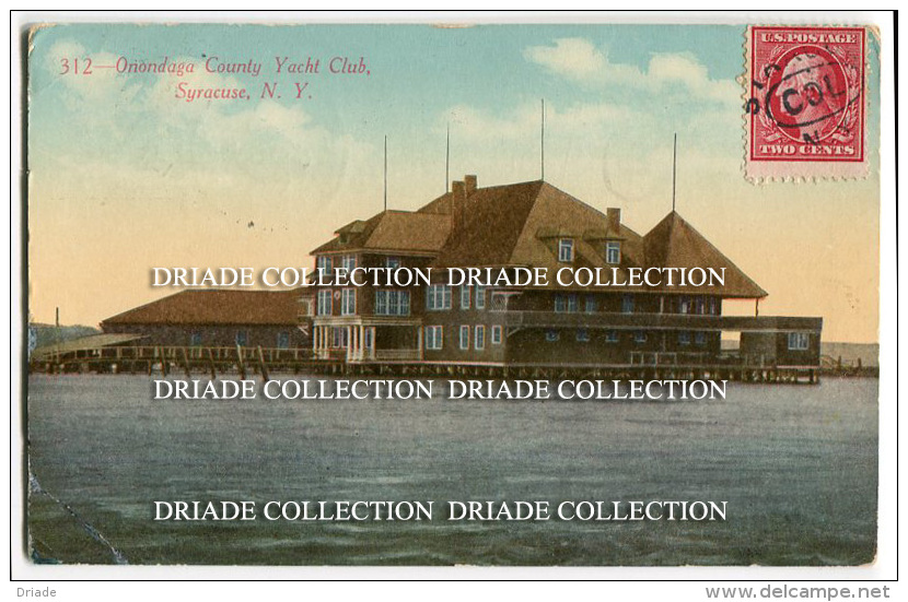 CARTOLINA ONONDAGA COUNTY YACHT CLUB SYRACUSE NEW YORK VIAGGIATA - Syracuse