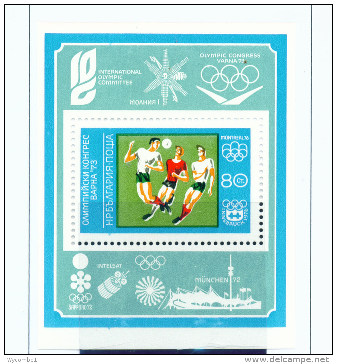 BULGARIA  -  1973  Olympic Congress  Miniature Sheet  Unmounted Mint - Unused Stamps