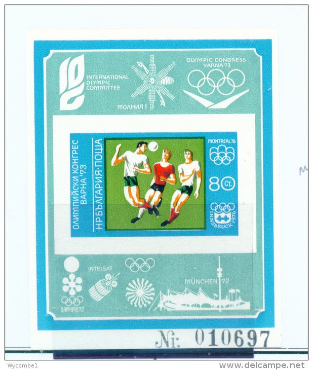 BULGARIA  -  1973  Olympic Congress  Miniature Sheet  Unmounted Mint - Unused Stamps