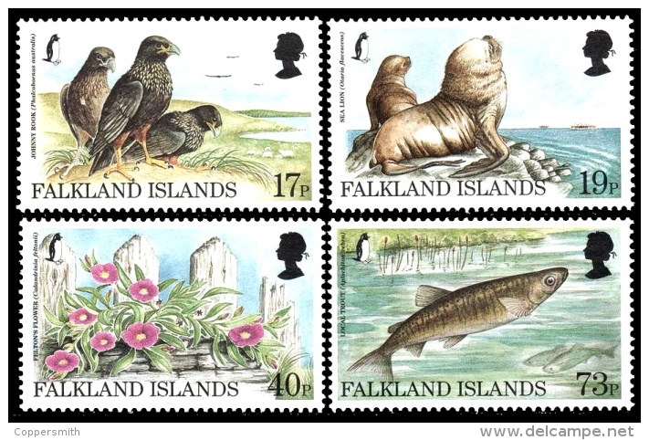 (114) Falkland Isl.  Flora And Fauna / Animals And Plants / Conservation  **  / Mnh  Michel 701-704 - Südgeorgien