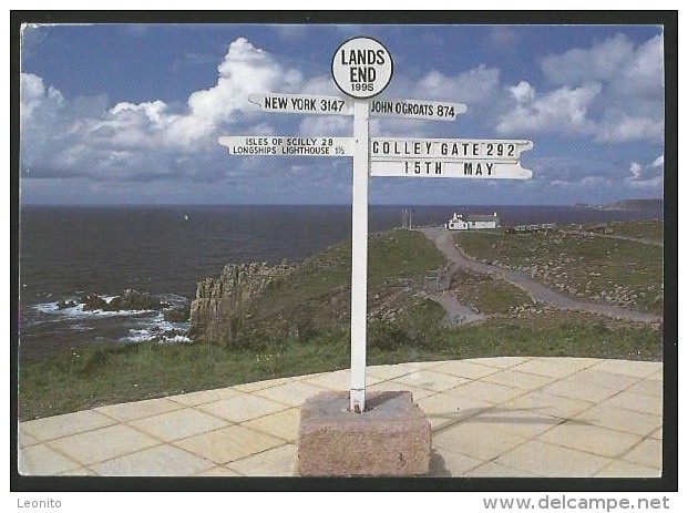 LAND'S END Greetings Cornwall Published By The Lands End Postroom - Land's End