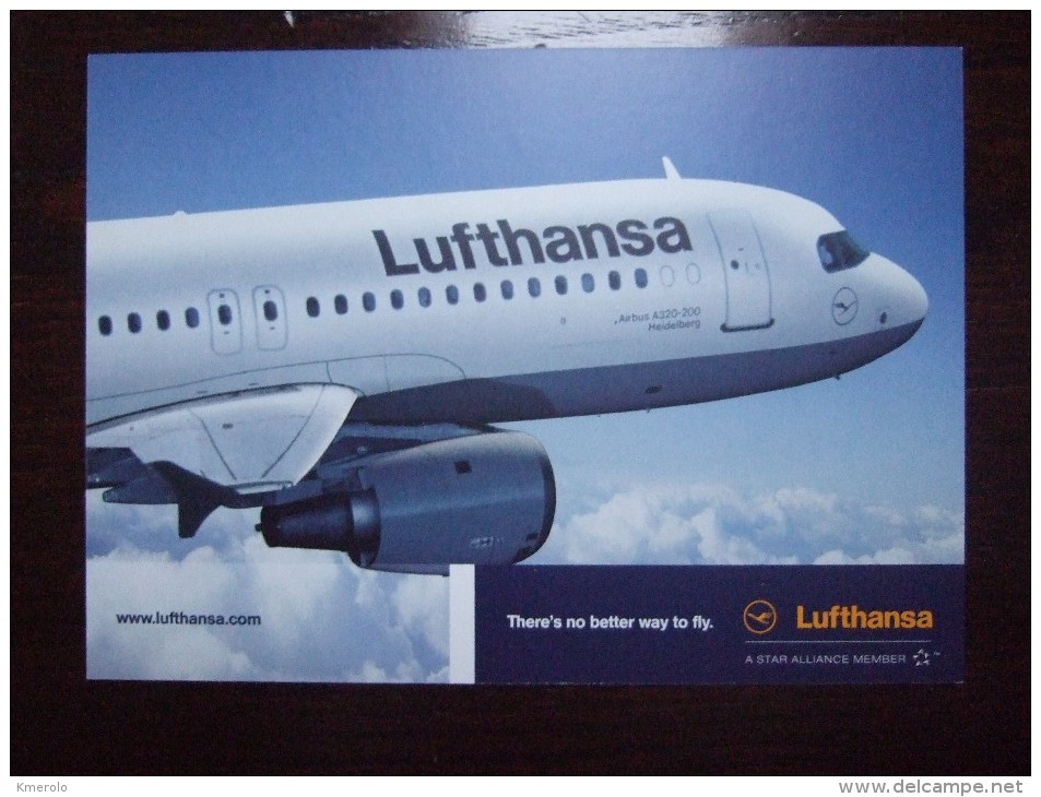 Lufthansa Airlines Carte Postale - 1946-....: Moderne