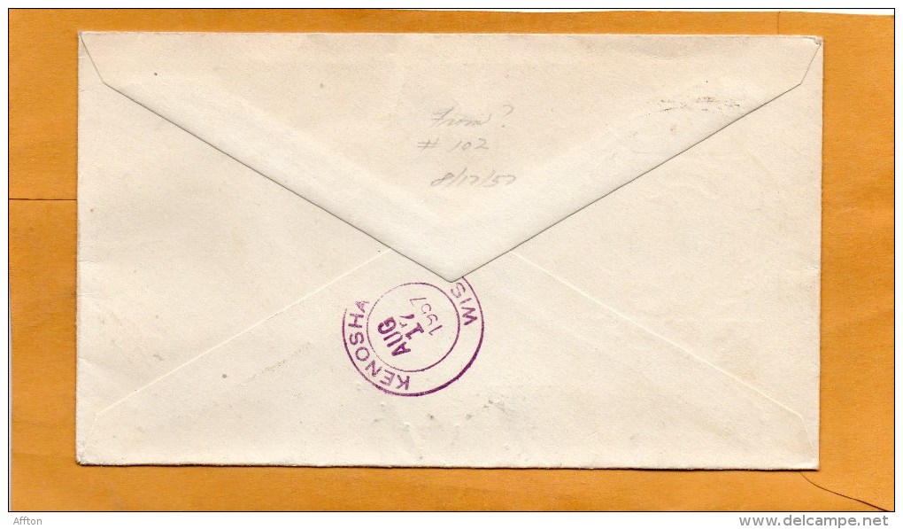 Norway 1957 Registered FDC Mailed To USA - FDC