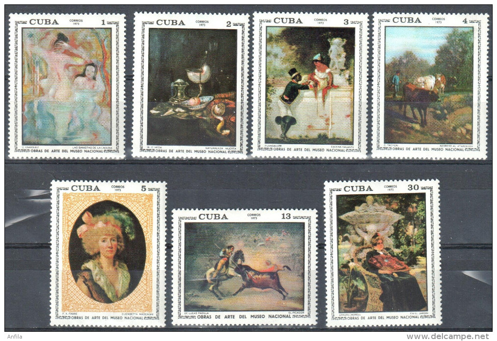 Caribbean Island 1973 -  Art. Painting Gemalde   Mi.1848-1854 MNH (**) - Neufs