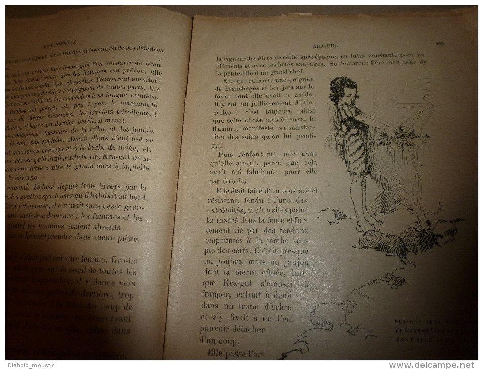 1911 MON JOURNAL: Dessins (René Vincent , Harry Eliot) ;Kra-Gul Pte Fille à L'Âge De Pierre; BONAPARTE Et La Marchande - Other & Unclassified