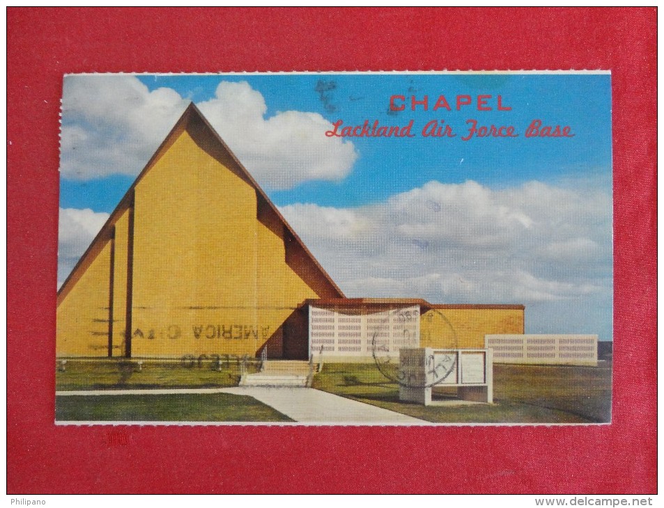 - Texas > San Antonio Lackland Air Force Base Chapel 1970 Cancel  Ref 1254 - San Antonio