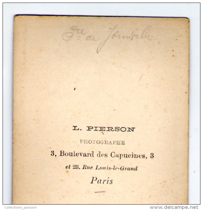 Photographie , François D´Orléans , Prince De JOINVILLE , 1818-1900, 2 Scans - Berühmtheiten