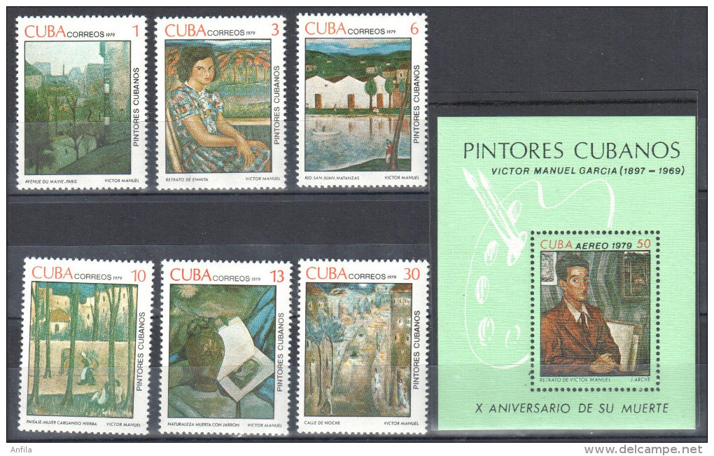 Caribbean Island 1979 - Art. Painting Gemalde Mi.2404-2409+bl.60 MNH (**) - Unused Stamps