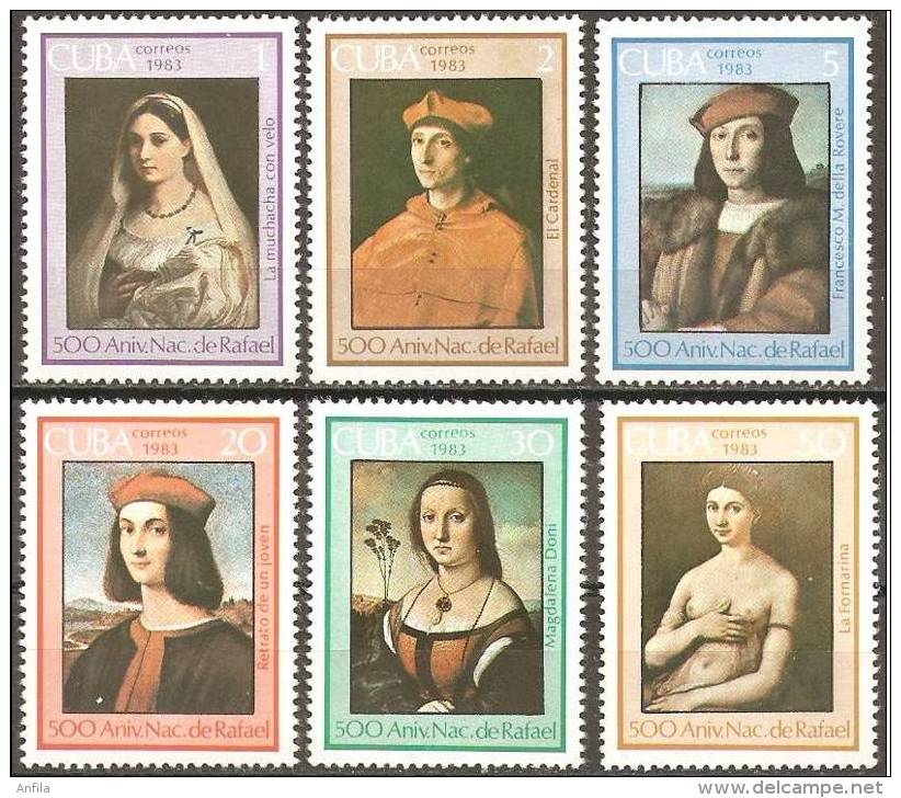 Caribbean Island 1983 - Raphael Art. Painting Gemalde   Mi.2756-2761 MNH (**) - Ongebruikt