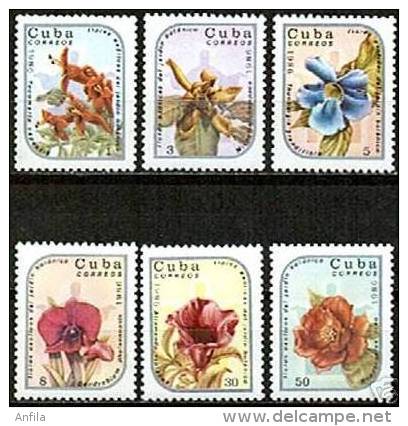 Caribbean Island 1986 - Flower Orchids Mi.3036-3041 MNH (**) - Neufs