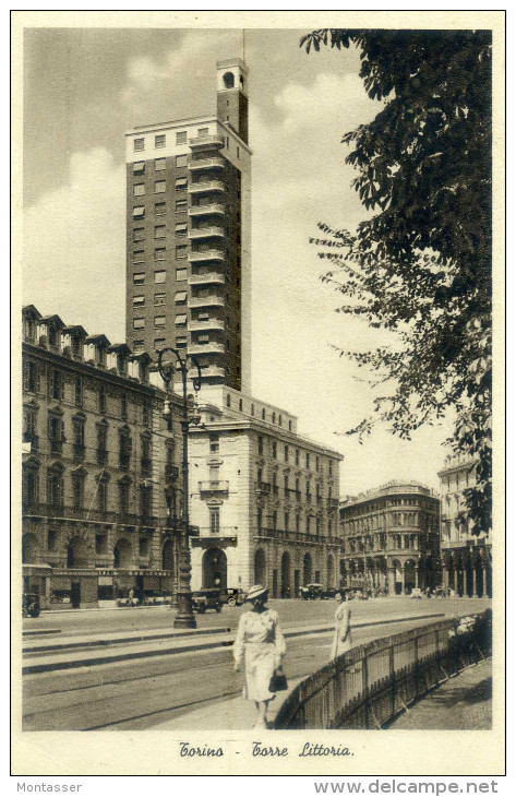 TORINO. Torre Littoria. Vg. C/fr. Per GORIZIA 1937. - Autres Monuments, édifices