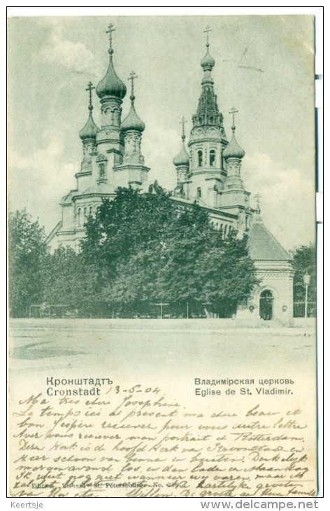 Russia - Rusland - Cronstadt - Eglise De St. Vladimir - 1900 - Russie