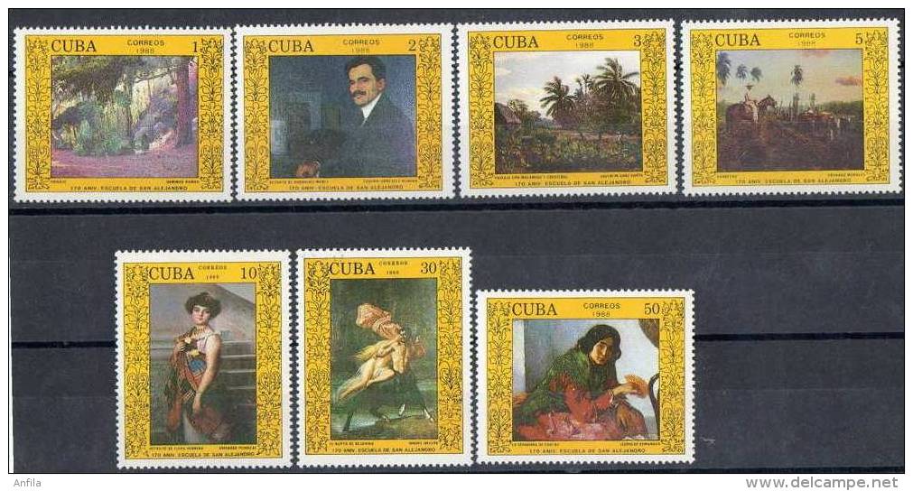 Caribbean Island 1988 Art. Painting Gemalde - Mi.3149-3155 MNH (**) - Neufs