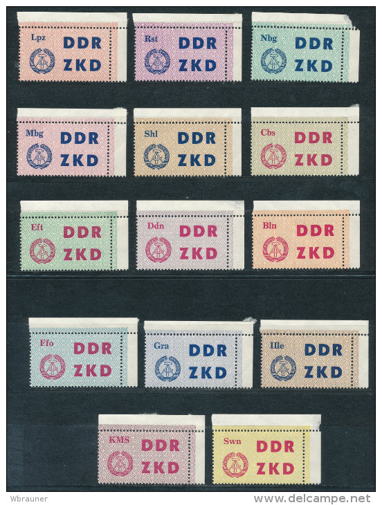 DDR Dienstmarken C 1/15 ** Mi. 40,- - Service