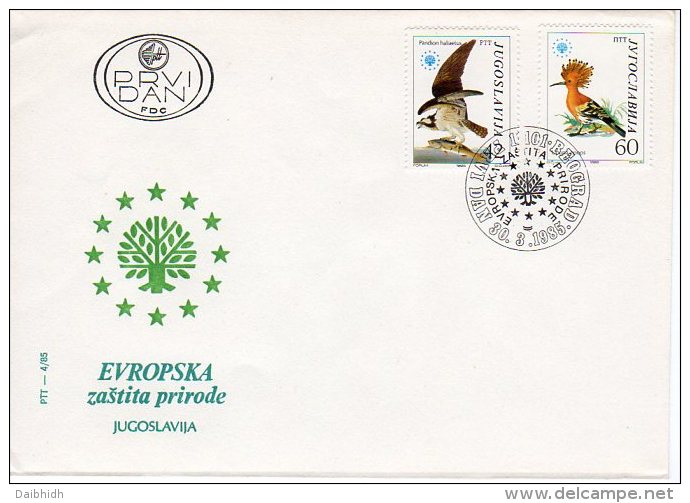 YUGOSLAVIA 1985 Nature Protection FDC.  Michel 2100-01 - FDC