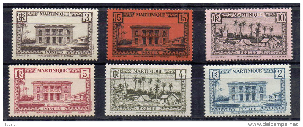 Martinique N°134 - 135 - 136 - 137 - 138 - 175 -  Neufs Sans Charniere   6 Valeurs - Unused Stamps