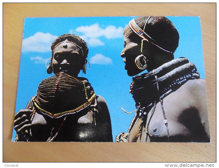 AFRIQUE NOIRE - Black Africa - KENYA : Kensta Tribes RENDILLE WOMEN : Topless -Femme Aux Seins Nus - Kenya