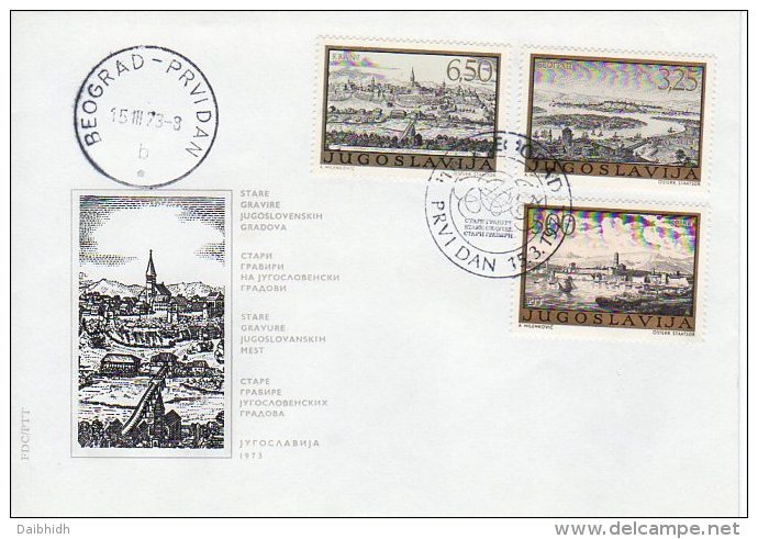 YUGOSLAVIA 1973 Old Engravings On 2  FDCs.  Michel  1499-504 - FDC