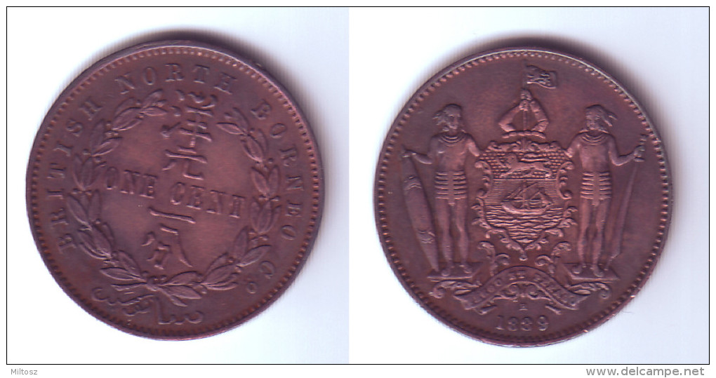 British North Borneo 1  Cent 1889 H - Malasia