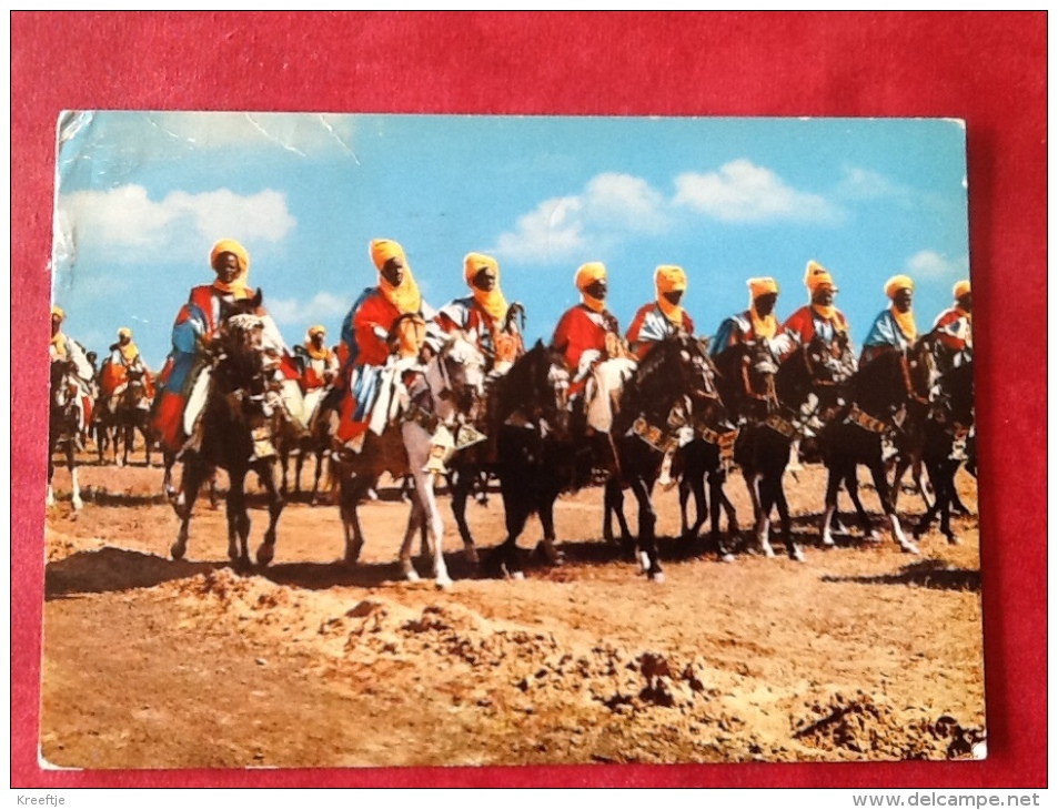 Nigeria. Bornu Horsemen Cavaliers Ruiters  -> Belgique België Belgium - Nigeria