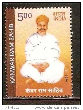 India 2010 Kanwar Ram Sahib Religions Saint Poet Music 1v MNH Inde Indien - Music