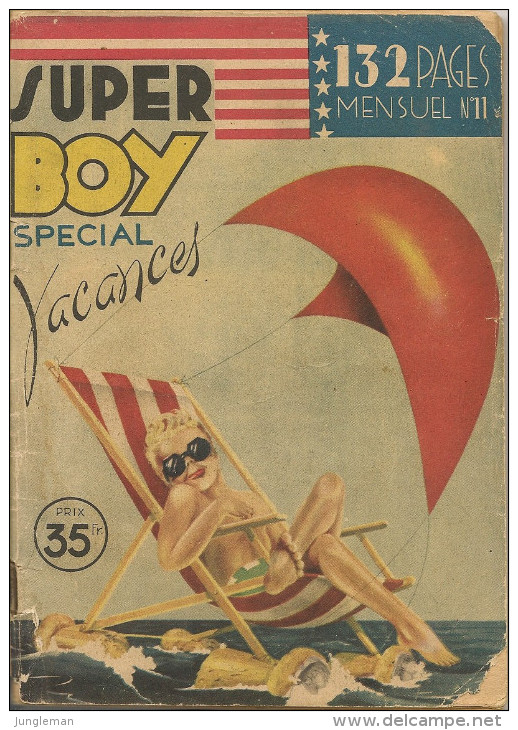 Super Boy N° 11 - 1ère Série - Editions Impéria à Lyon - Août 1950 - Etat Moyen - Superboy