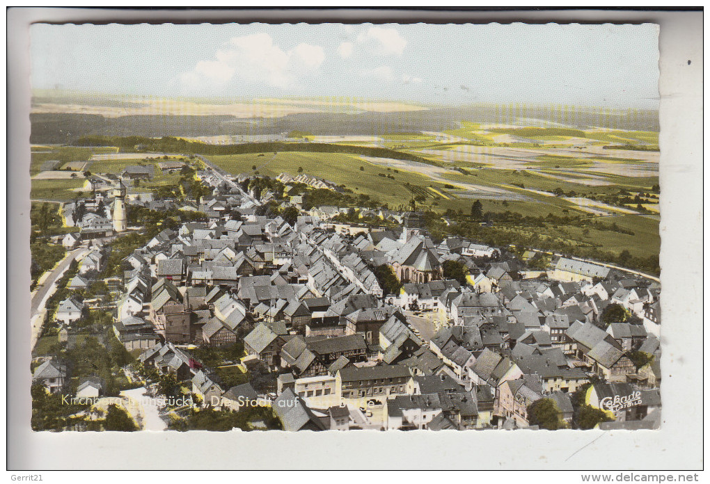 6544 KIRCHBERG, Luftaufnahme, 1964 - Simmern