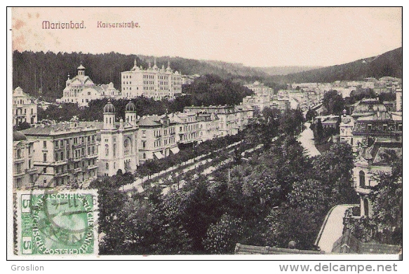 MARIENBAD (MARIANSKE LAZNE TCHEQUIE) 1087  KAISERSTRASSE 1911 - Tchéquie