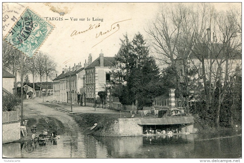 CPA 45 MONTARGIS VUE SUR LE LOING 1905 - Montargis