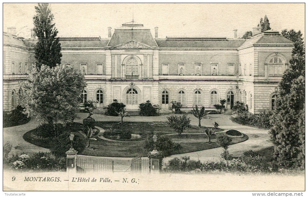 CPA 45 MONTARGIS L HOTEL DE VILLE 1915 - Montargis