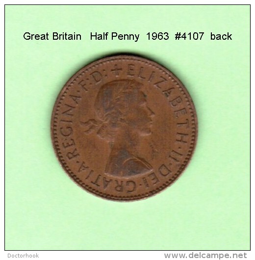 GREAT BRITAIN    1/2  PENNY  1963  (KM # 896) - C. 1/2 Penny