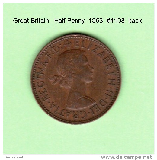 GREAT BRITAIN    1/2  PENNY  1963  (KM # 896) - C. 1/2 Penny