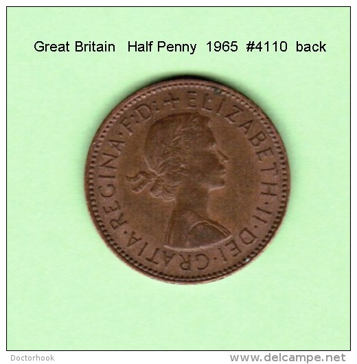 GREAT BRITAIN    1/2  PENNY  1965  (KM # 896) - C. 1/2 Penny