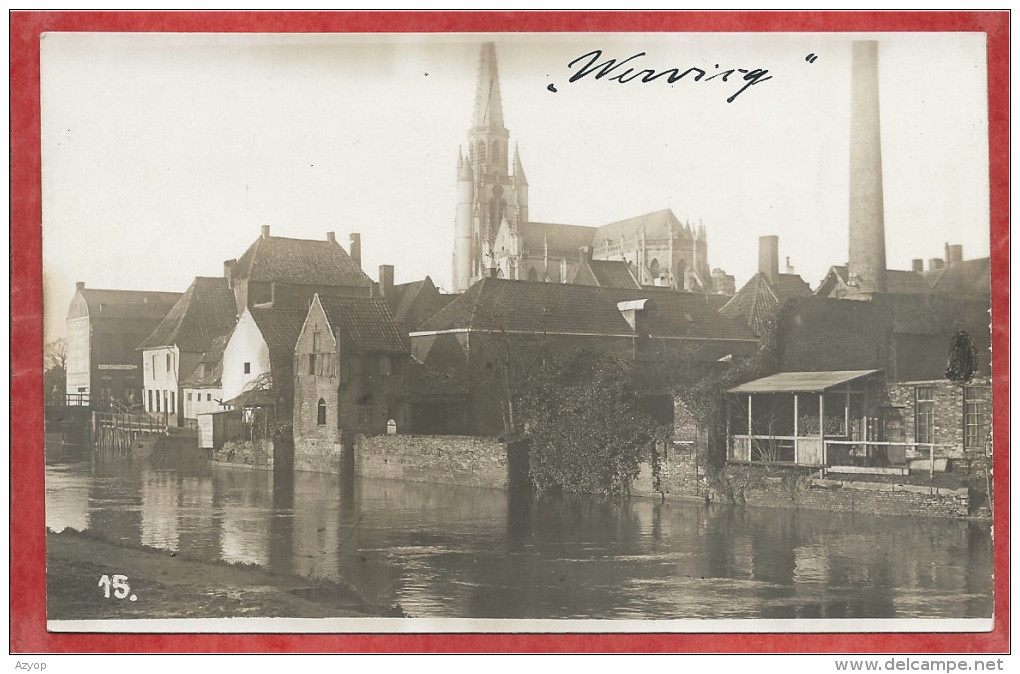 WERVICQ - WERVIK - Carte Photo Militaire Allemande - Foto - Vue De La Ville  - Guerre 14/18 - Wervik