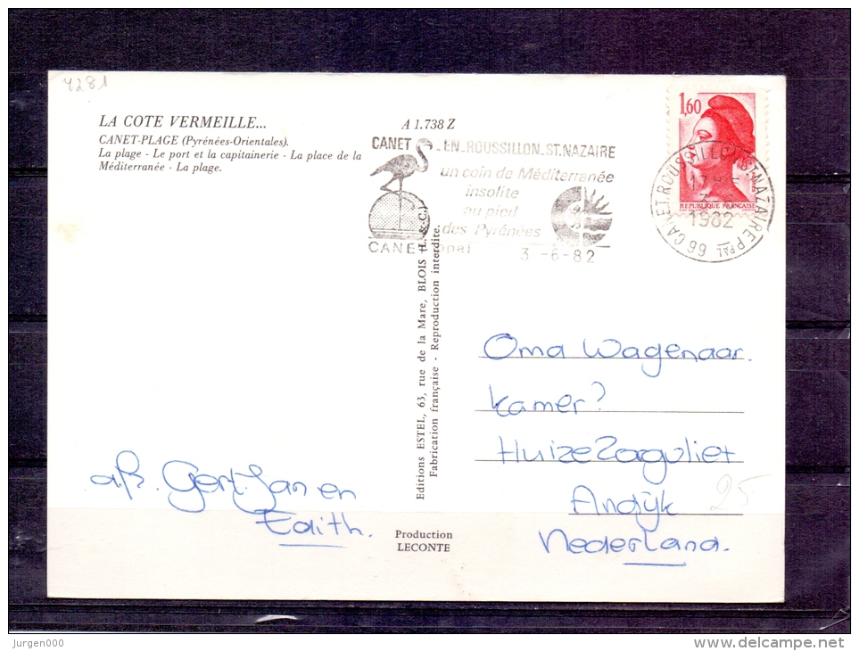 France  - Canet En Roussillon 3/6/1982 (RM4281) - Flamants