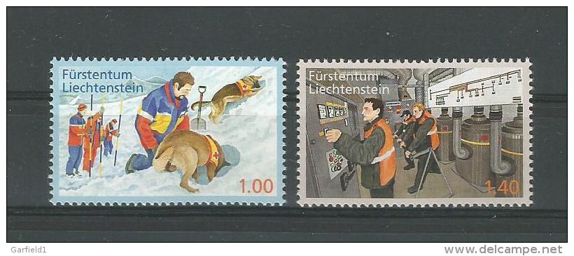 Liechtenstein  2013 ,  Mi.Nr. 1665/66, Freiwillige Aktivitäten Zum Bevölkerungsschutz - Postfrisch / MNH / Mint / (**) - Nuovi