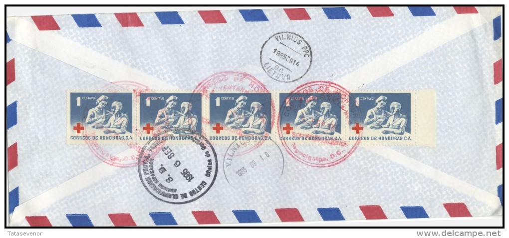 HONDURAS Brief Postal History Envelope Air Mail HN 012 Personalities Care For Nature - Honduras