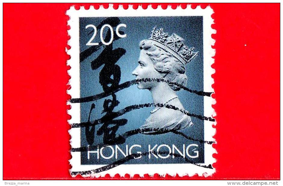 HONG KONG - USATO - 1993 - Regina Elisabetta - Queen Elizabeth II - 20 - Used Stamps