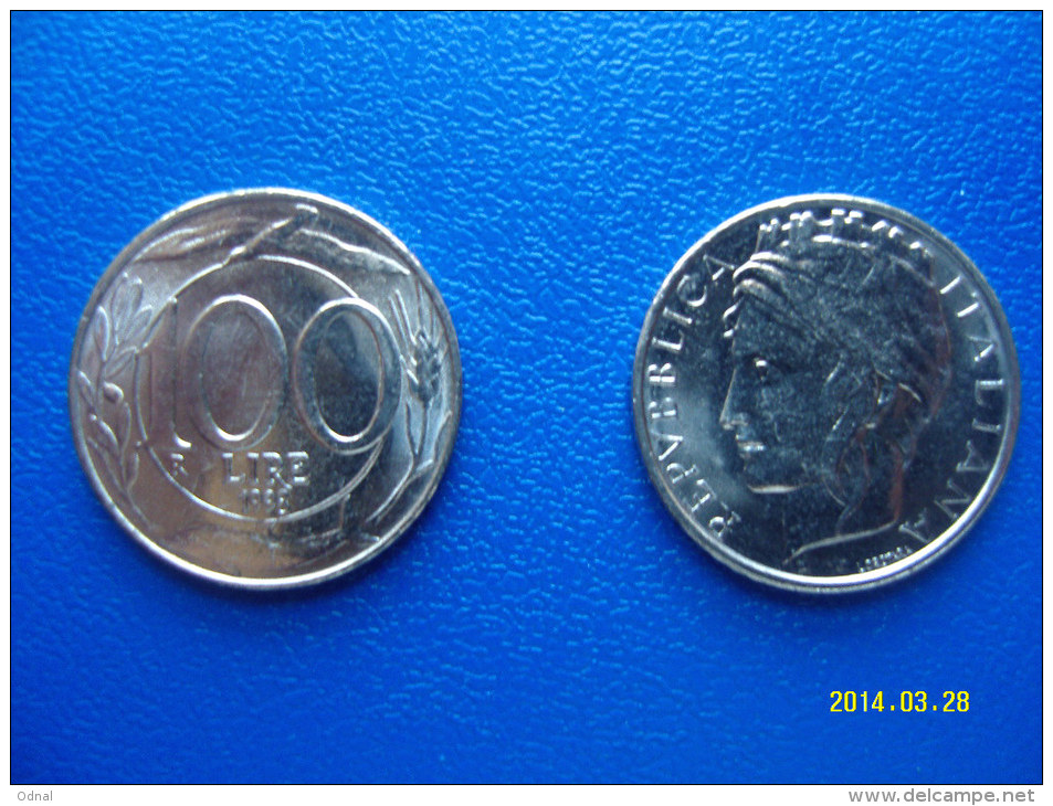 100 LIRE  ITALIA  TURRITA  2° TIPO  1998  FIOR DI CONIO - 100 Lire