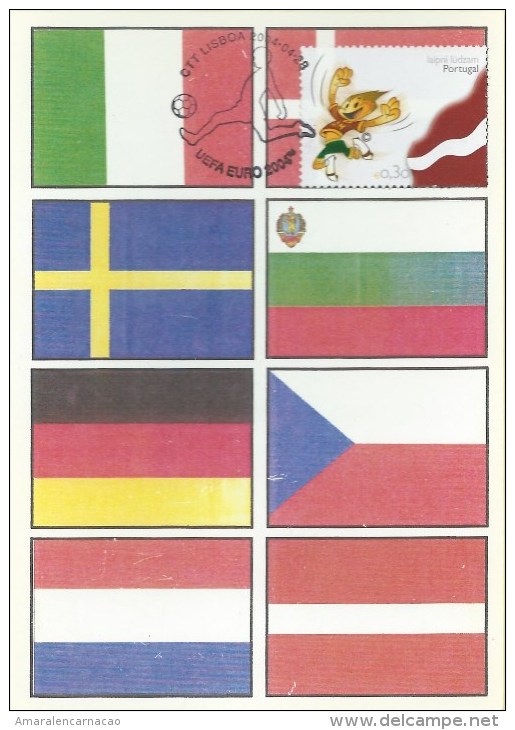 CARTE MAXIMUM - MAXICARD - MAXIMUMKARTE - MAXIMUM CARD - PORTUGAL - EURO 2004 - LETTONIE - Cartes-maximum (CM)